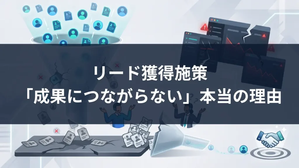 リード獲得施策 成果につながらない